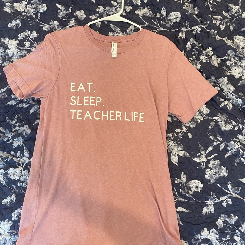 Teacher Life Pink Graphic Tee